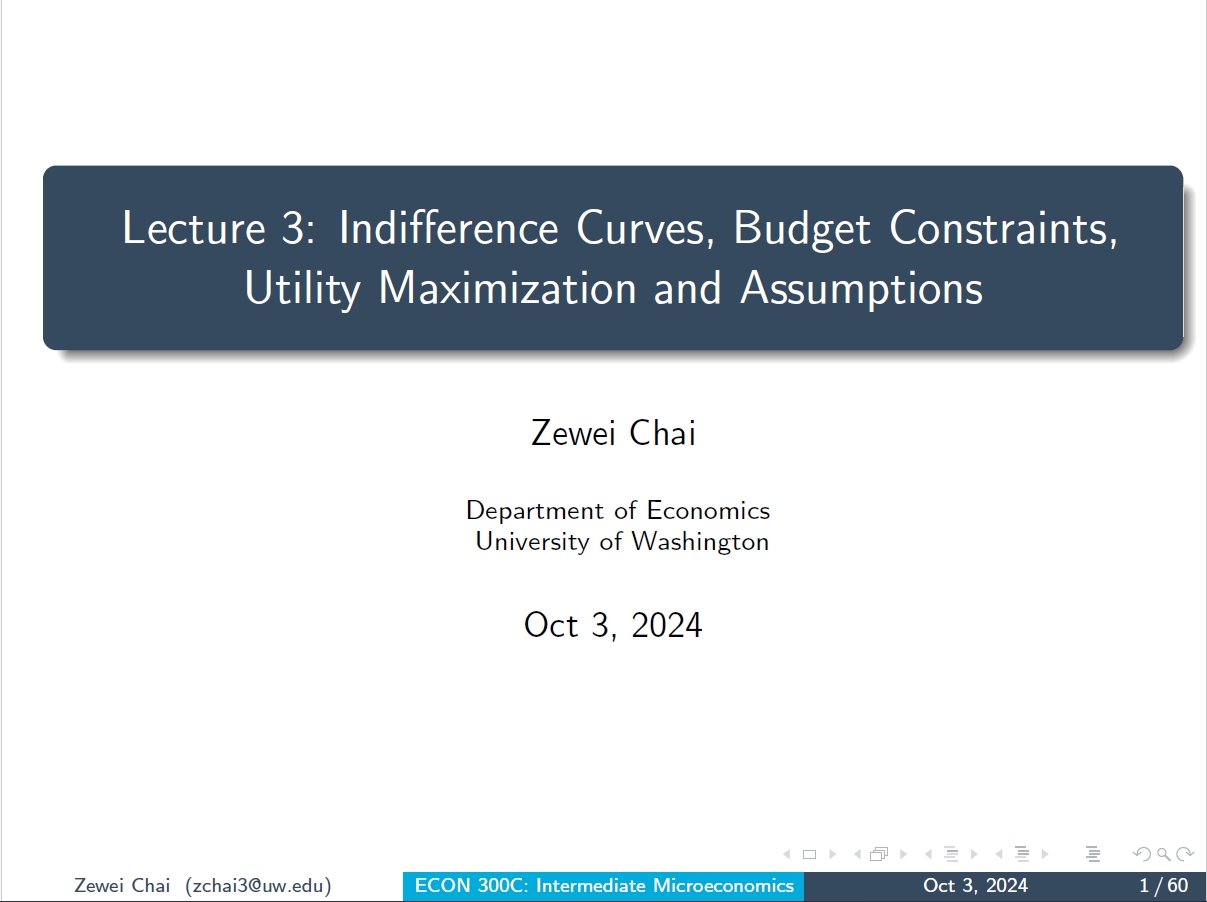 ECON 300 Lecture 3