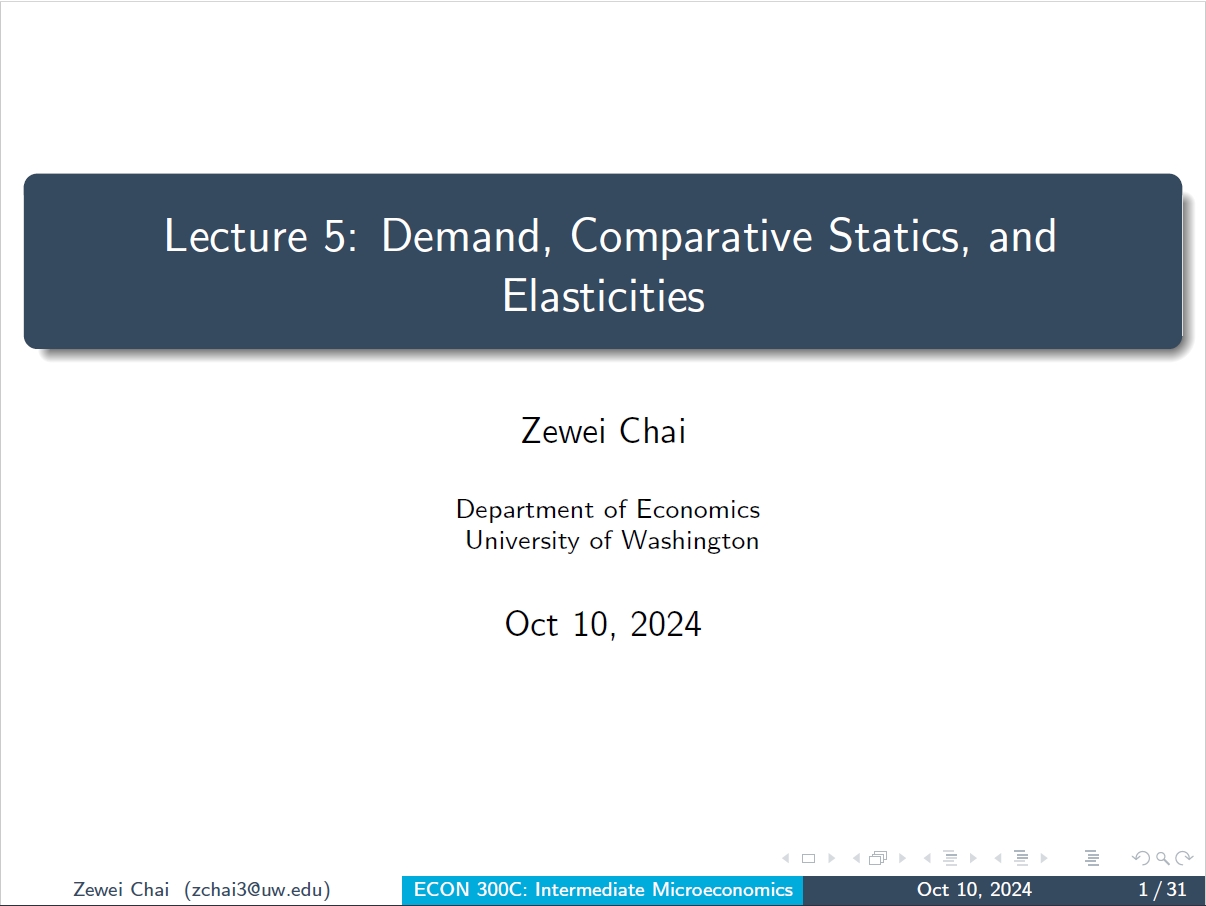 ECON 300 Lecture 5