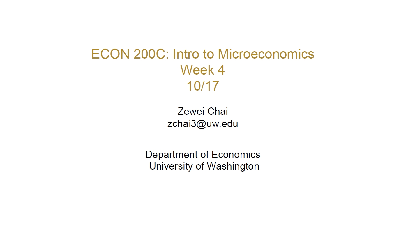 ECON 200 Lecture 7