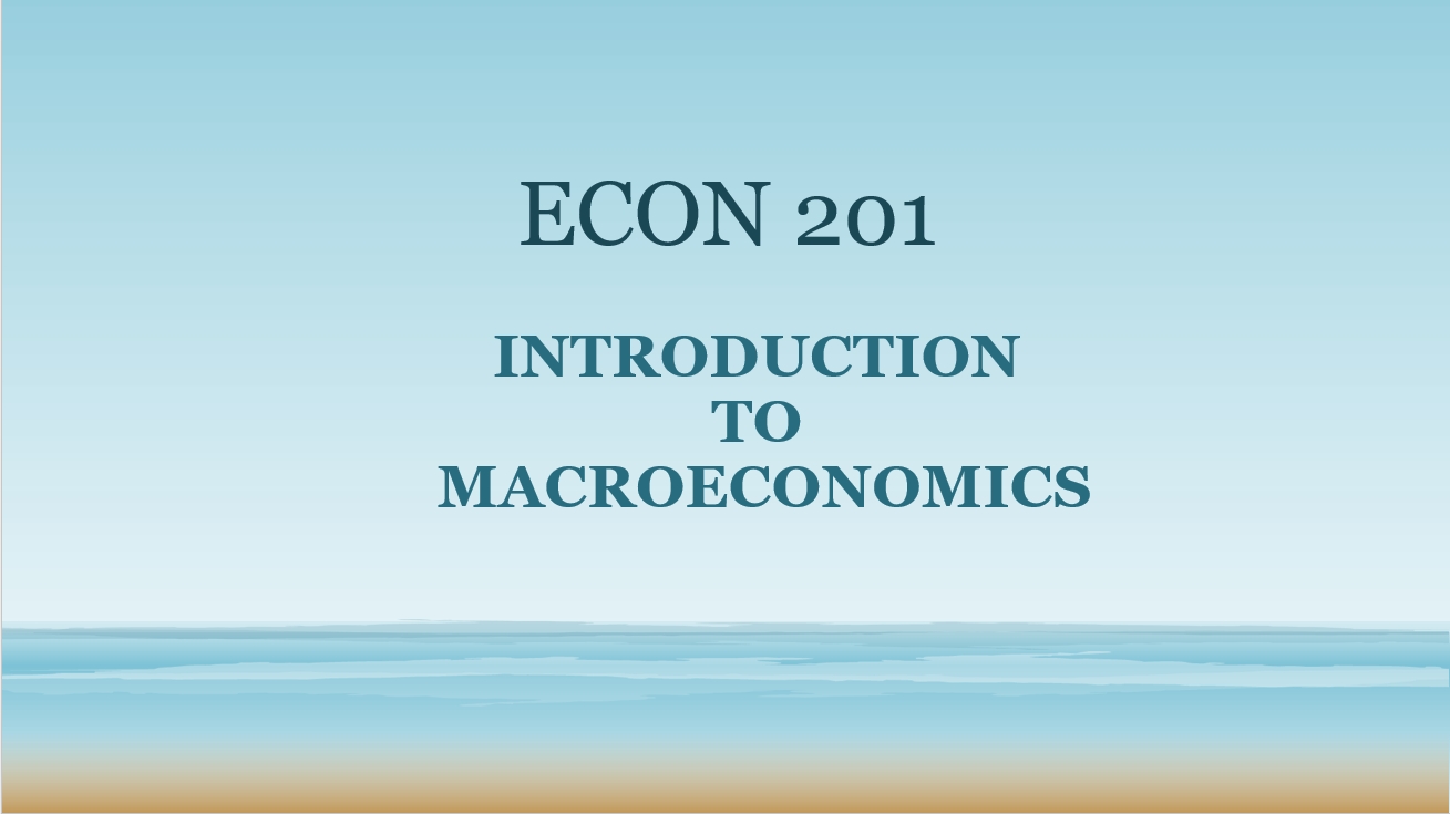 Week 1, Chapter 2 - Principles & PPF